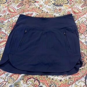 Navy Blue Athletic Skort with Pockets